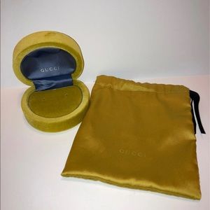 Authentic Gucci Earring Box and Dust Bag